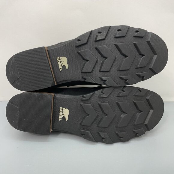 SOREL Emelie Chelsea Waterproof Ankle Boots Booties Leather Black Womens 8.5 - Picture 12 of 13